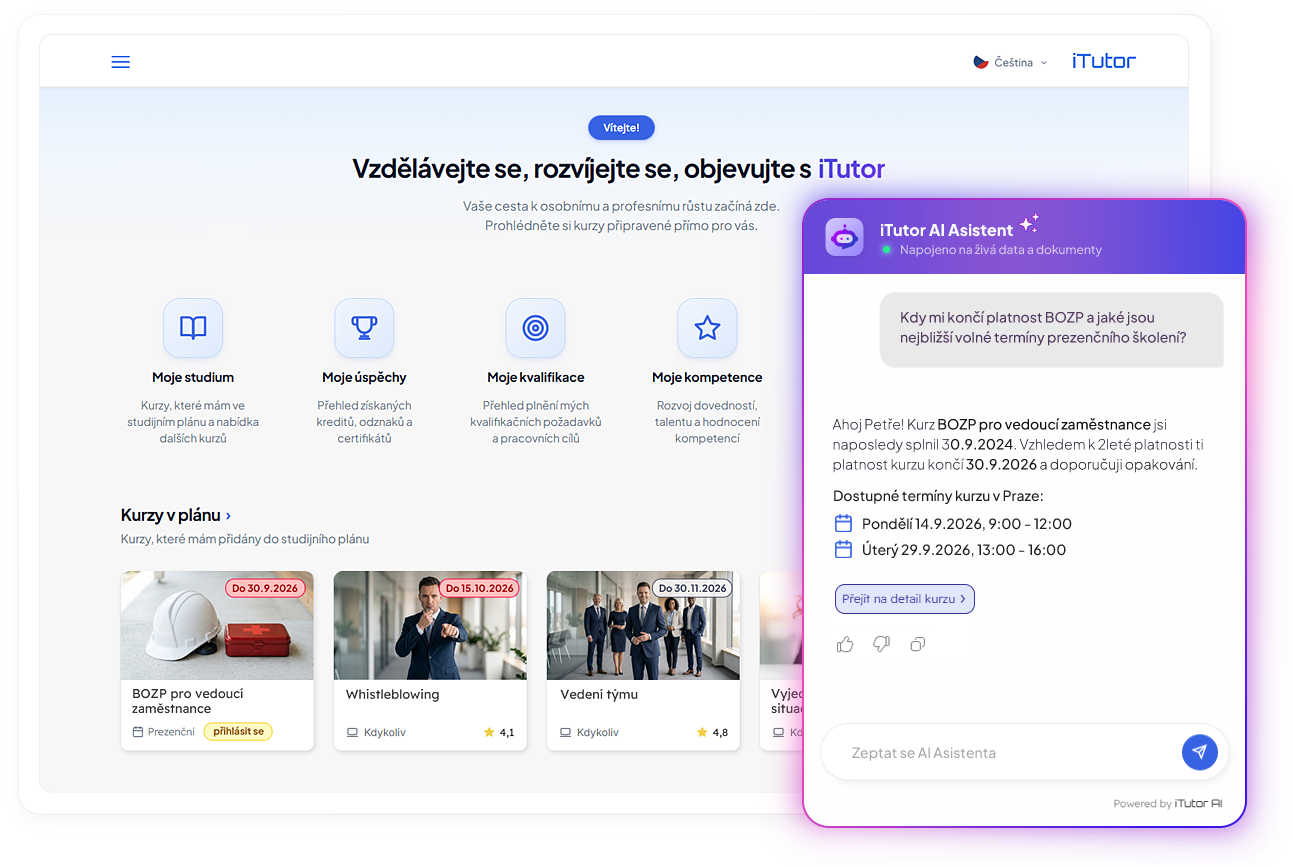iTutor platforma pre vzdelávanie a rozvoj zamestnancov